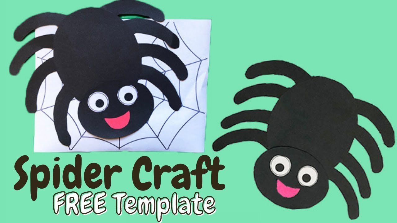 Spider craft free template