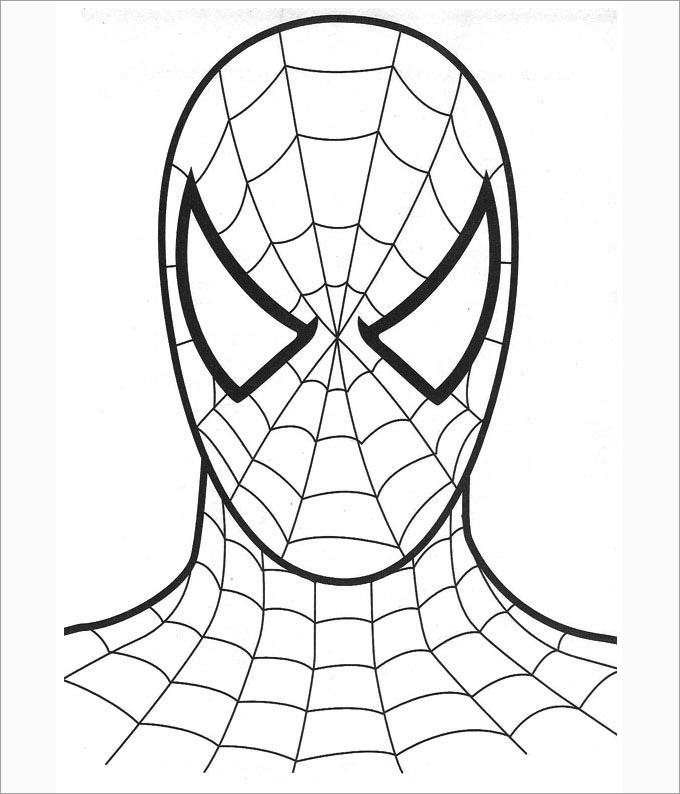 Spiderman colouring pages