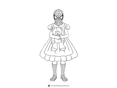 Spider girl by inkcadre on