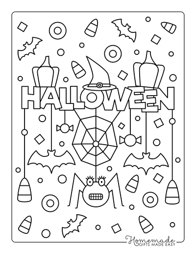 Free printable halloween coloring pages