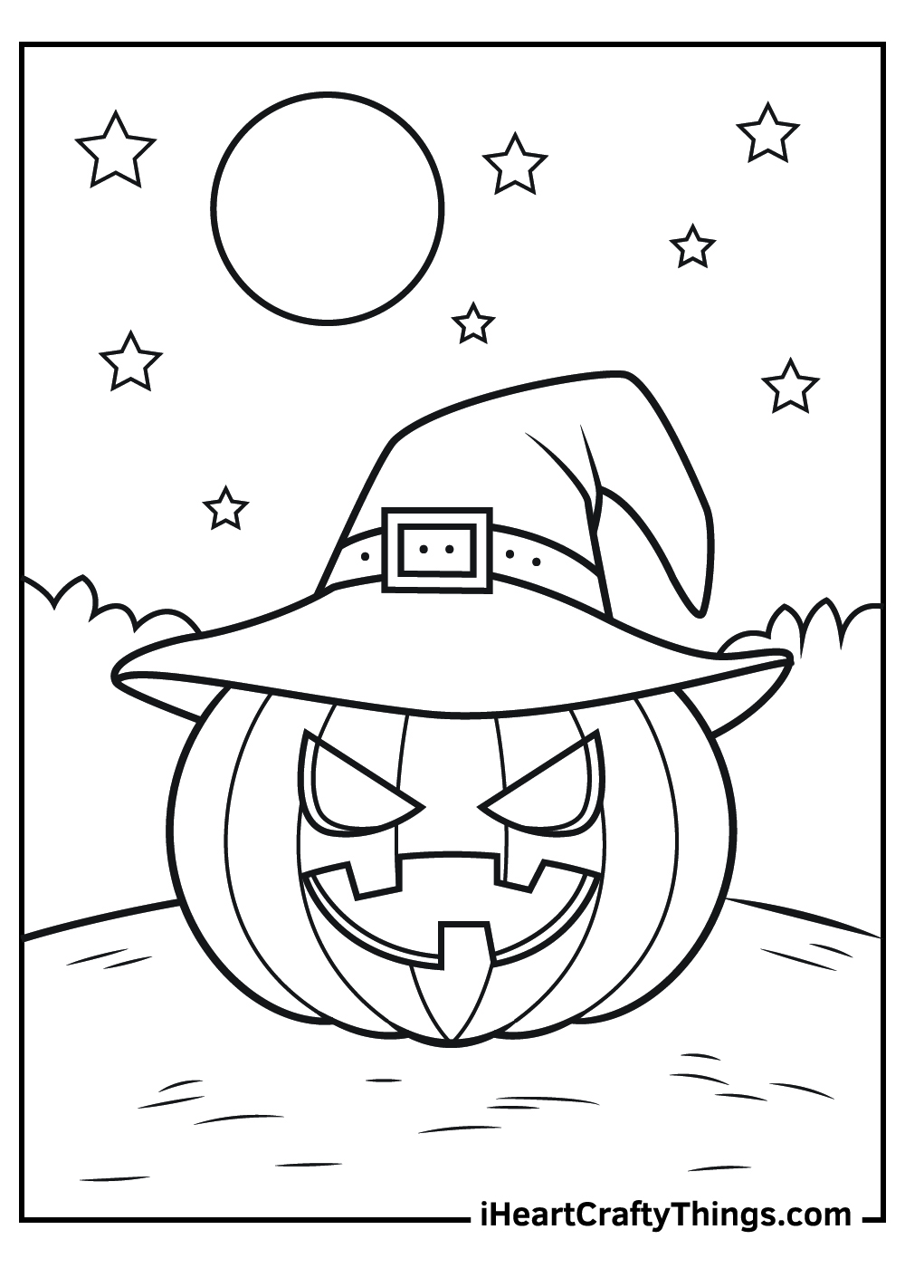 Jack o lantern coloring pages free printables