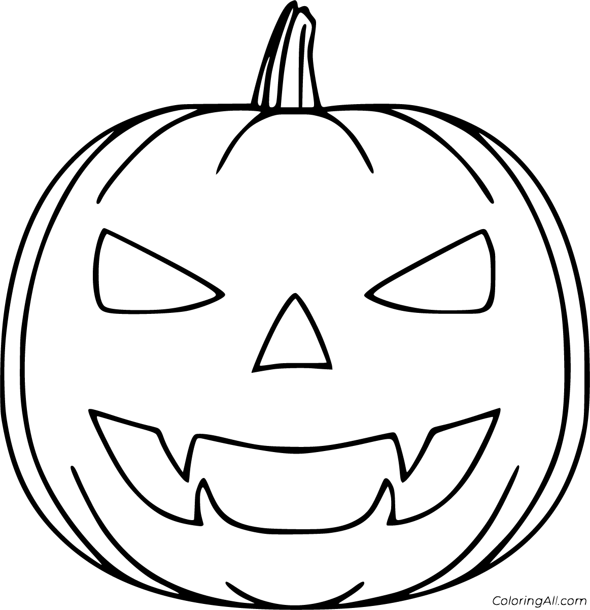 Jack o lantern coloring pages