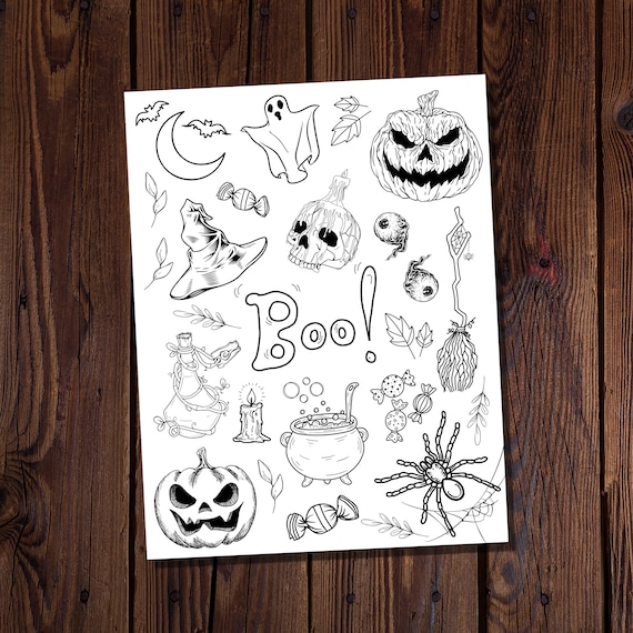 Halloween coloring page