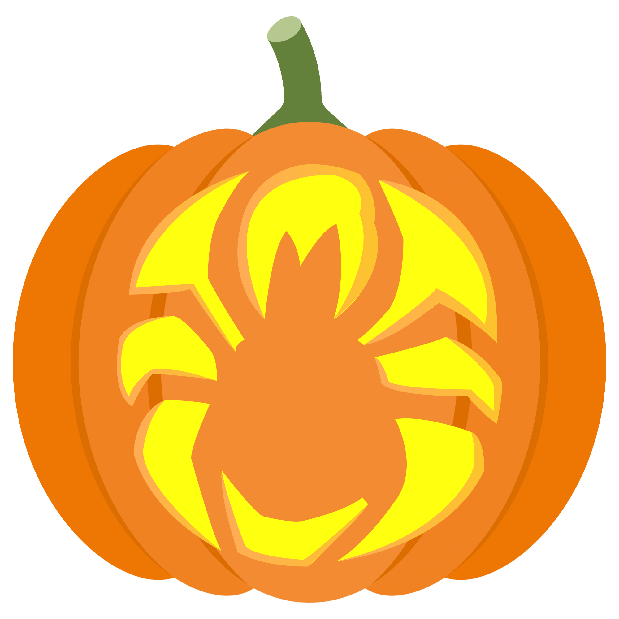 Spider pumpkin stencil free printable papercraft templates