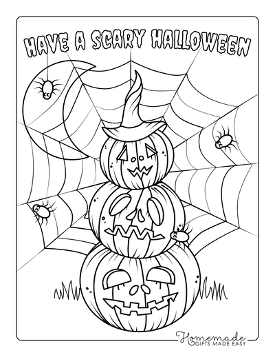 Free pumpkin coloring pages for kids adults