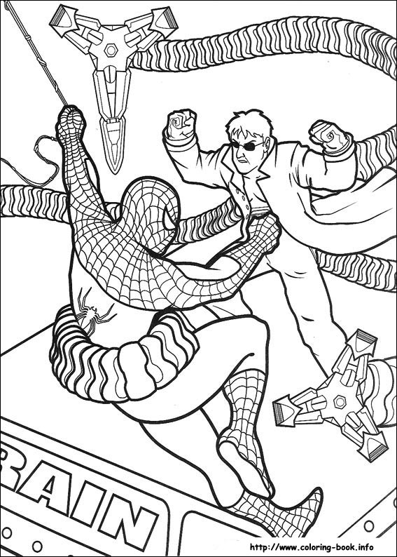 Spiderman coloring picture