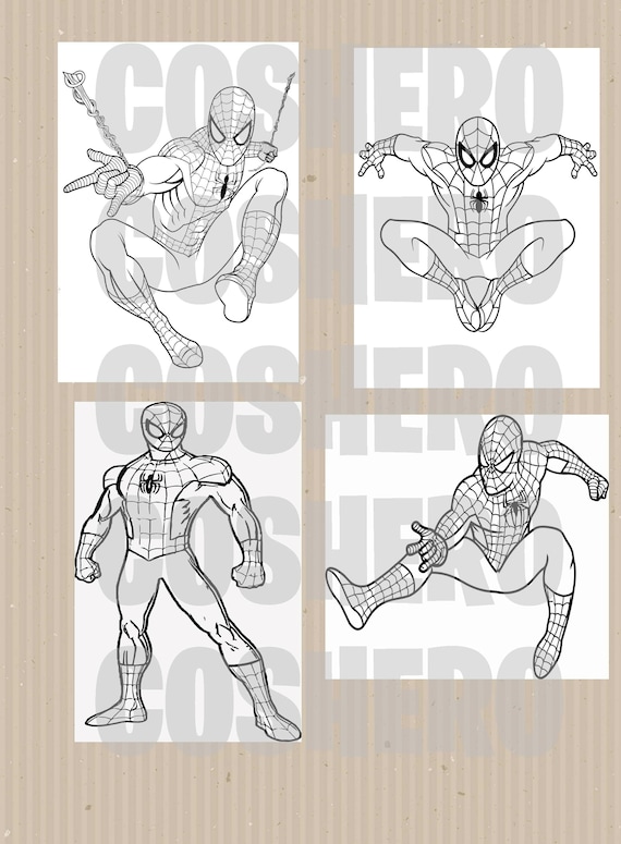 Spiderman spiderman mini coloring pages and crayons spiderman birthday party favors spiderman party supplies spiderman coloring book