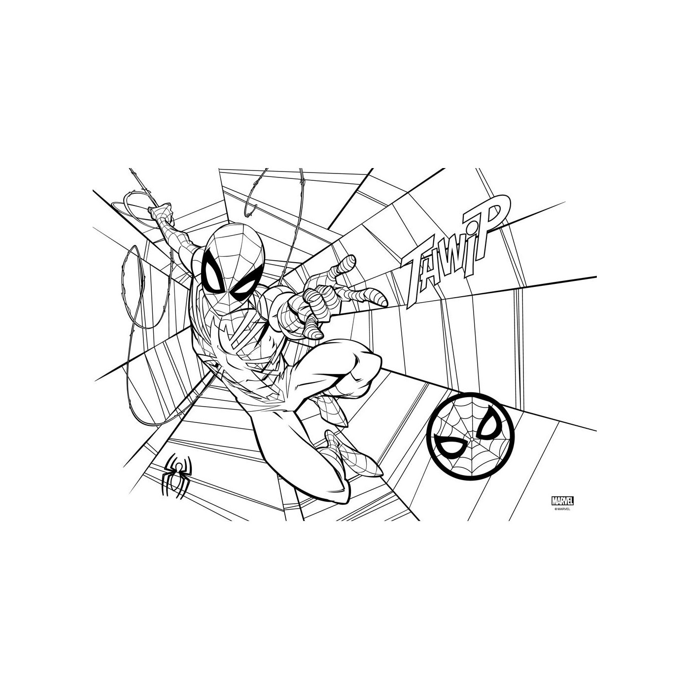 Diakakis imports spiderman coloring pad x cm sheets stickers