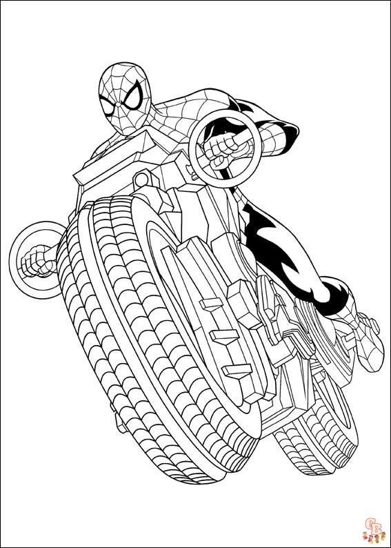 Fun and educational activity spiderman coloring pages