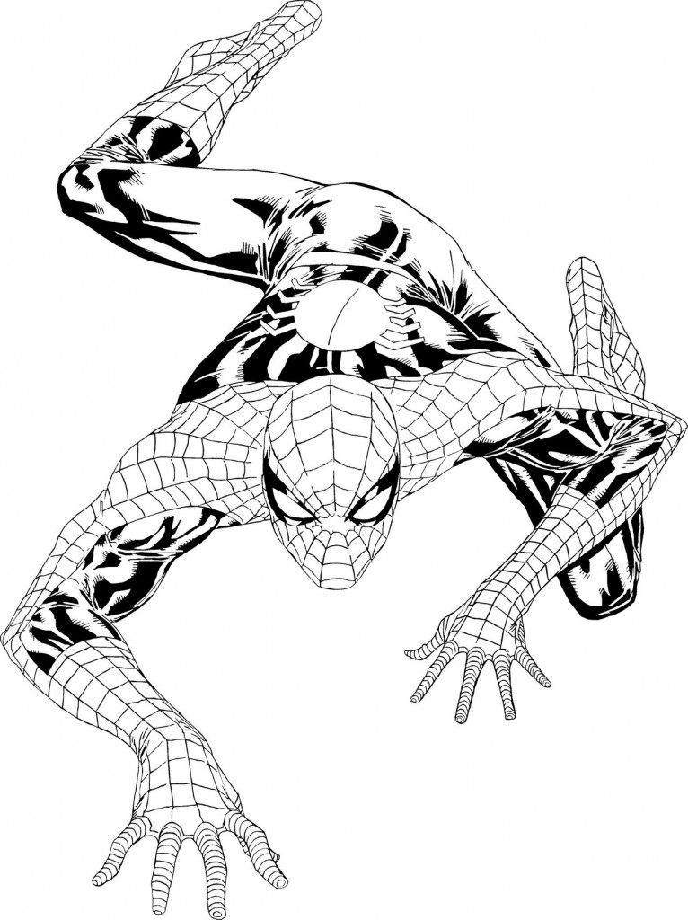 Free printable spiderman coloring pages for kids