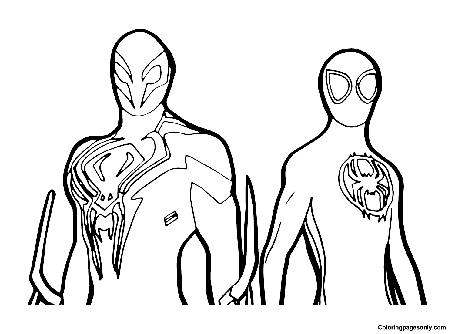 Spidey images coloring page