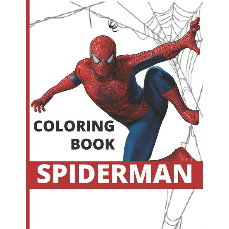 Spiderman coloring book great coloring book for kids boys girls ages