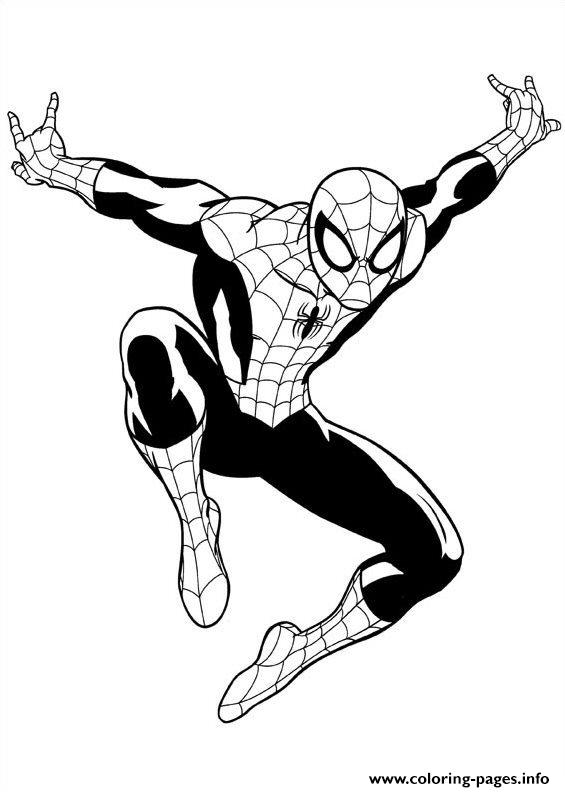 Ultimate spiderman coloring page printable