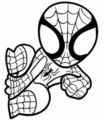 Updated spiderman coloring pages