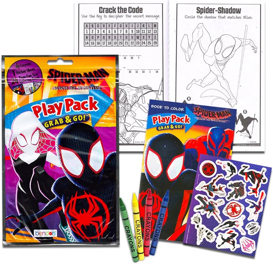 Spiderman across the spiderverse birthday party favors and supplies bundle for kids