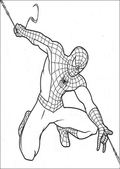 Updated spiderman coloring pages