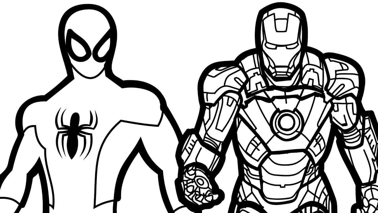 Coloring pages iron man print superhero marvel for free