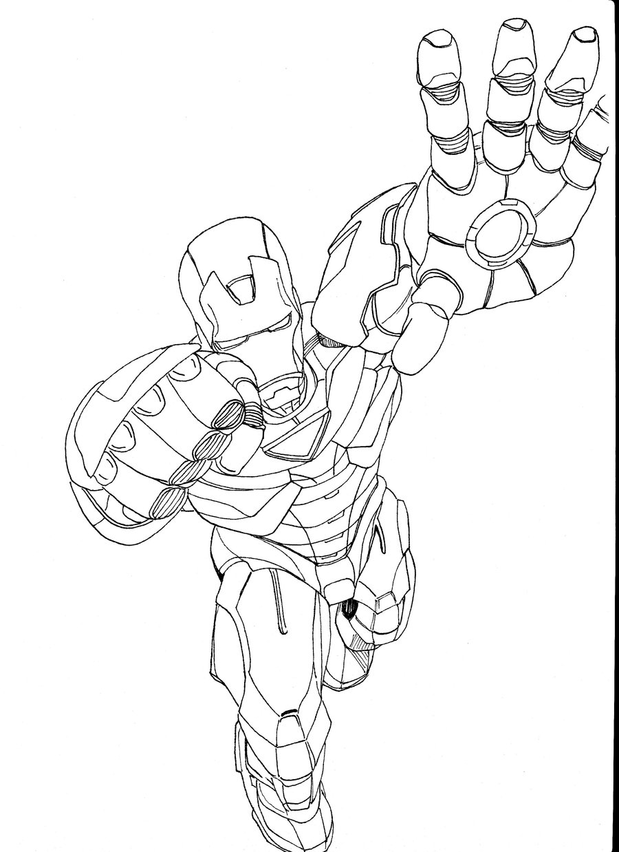 Free printable iron man coloring pages for kids