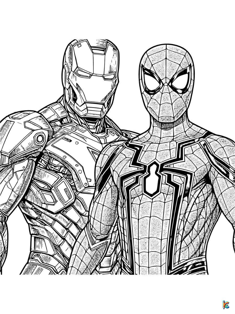 Iron man coloring pages â