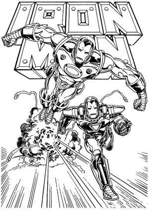 Iron man coloring pages