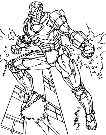 Iron man coloring pages