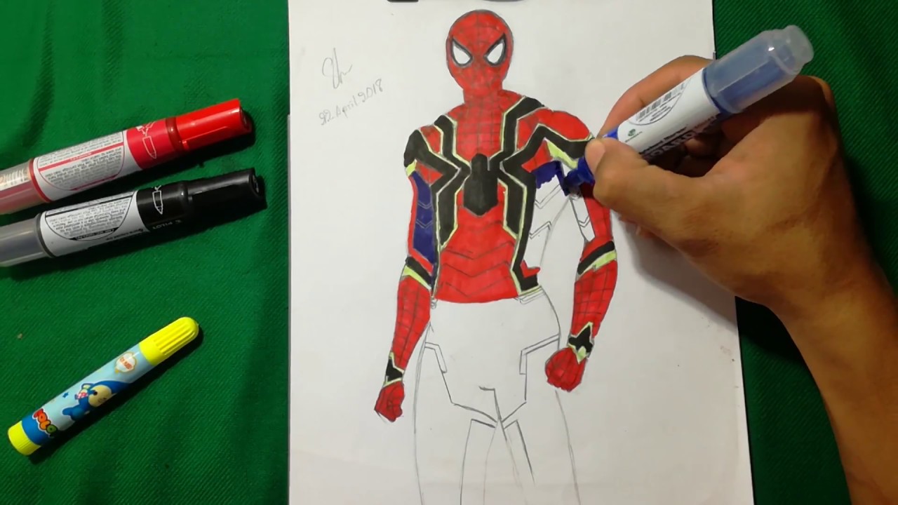 Iron spider show avengers infinity war spider