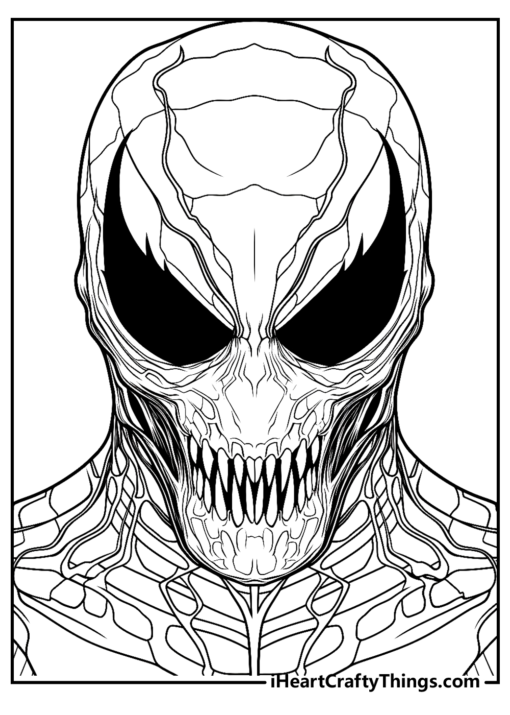 Printable venom coloring pages updated