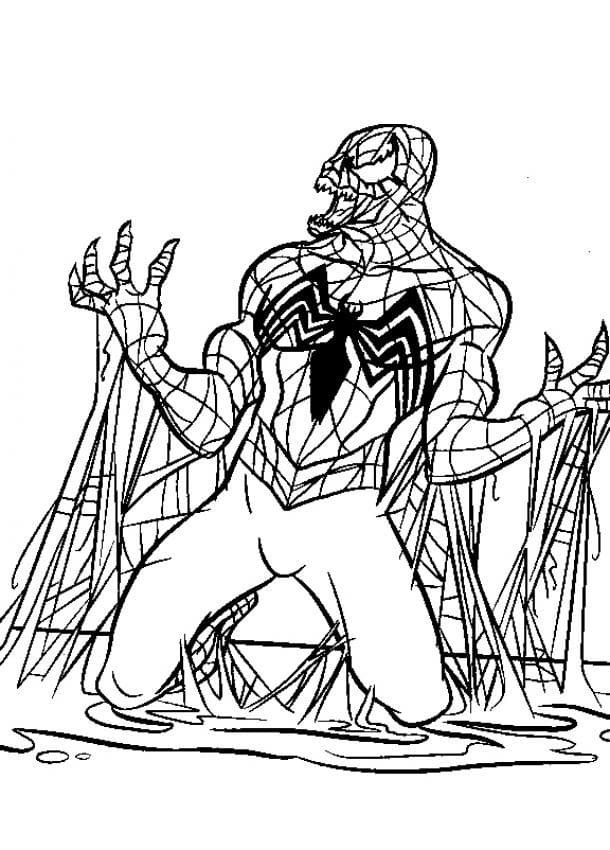 Venom coloring pages printable for free download