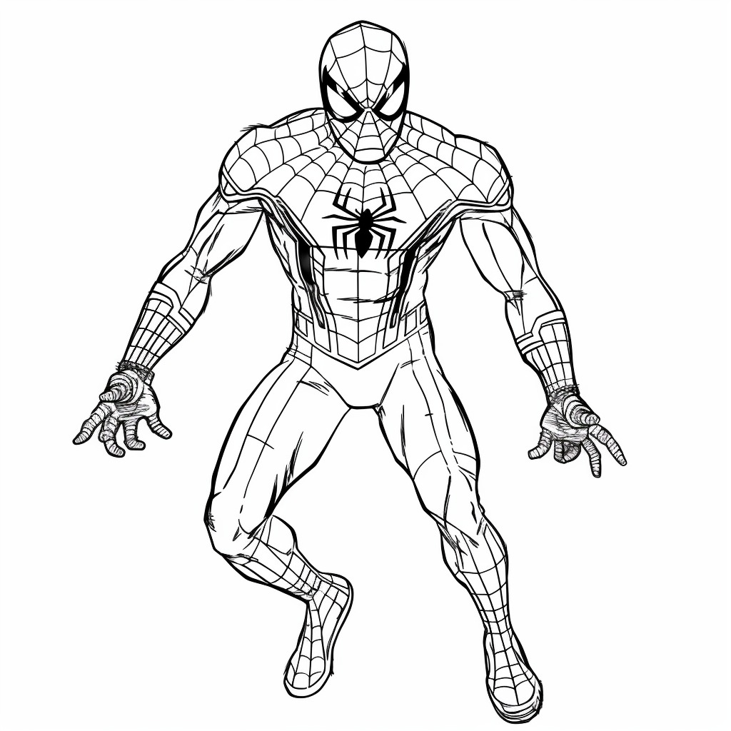 Marvel avenger spiderman coloring image for kids hobbies toys books magazines childrens books on