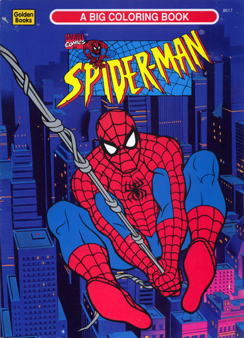 Spiderman the animated series coloring book golden books retro reprints