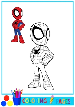 Coloring pages spider