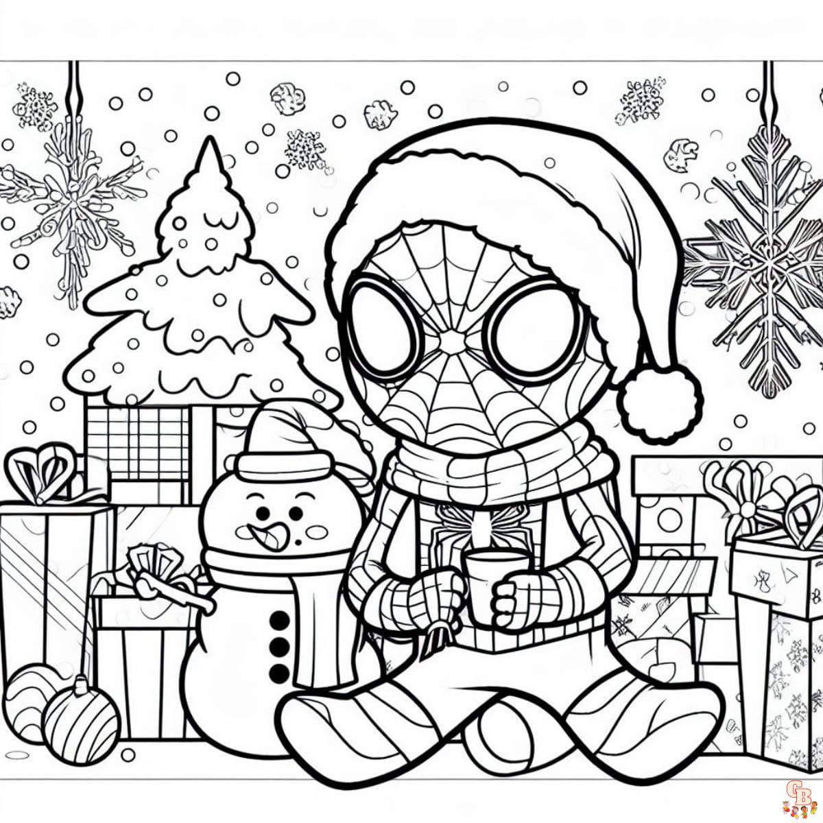 Explore our collection of printable spiderman coloring pages free