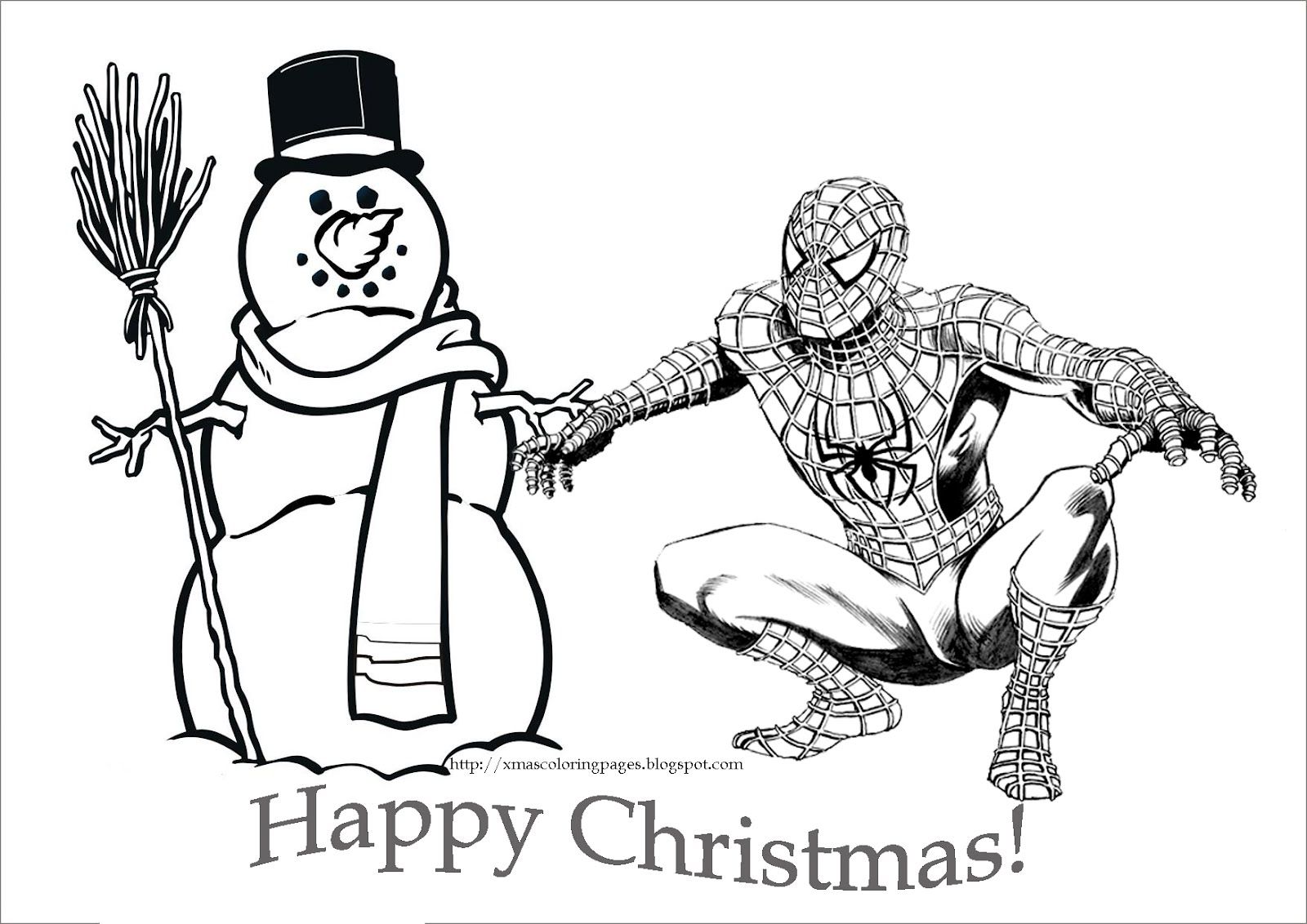 Christmas coloring pages spiderman christmas coloring pages for boys and girls who are â spiderman christmas valentine coloring pages christmas coloring pages