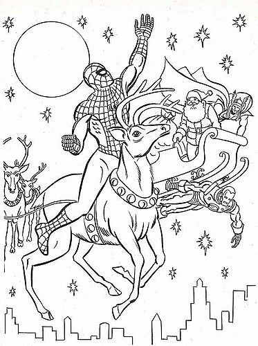 Pin by nathalie martineau on a imprimer noel spiderman coloring spiderman christmas superhero coloring pages