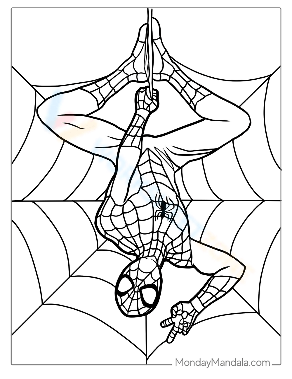 Free printable spiderman coloring pages for kids