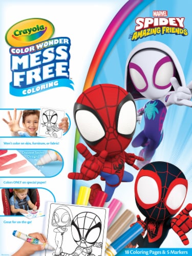 Crayola spidey and his amazing friends mess free coloring book ct