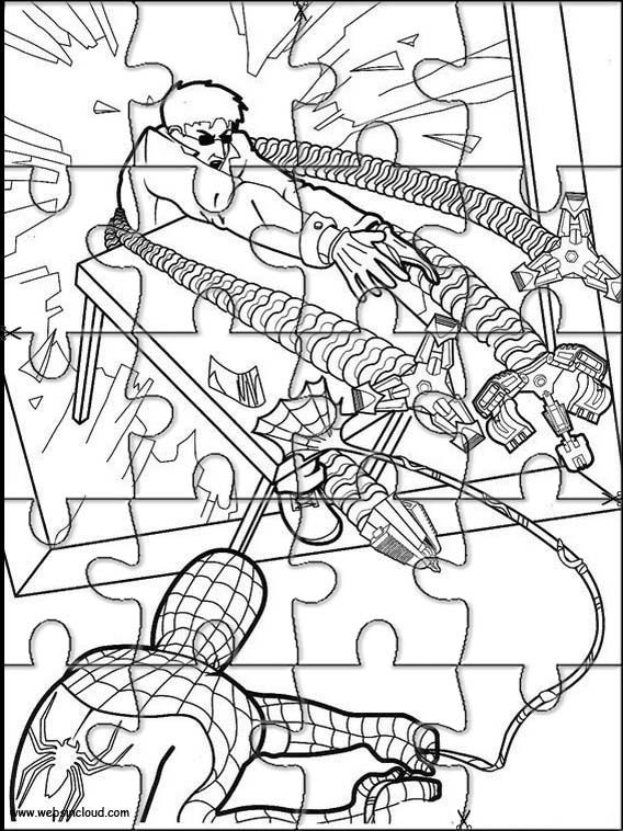 Printable jigsaw puzzles to cut out for kids spiderman utskrivbara fãrglãggningssidor mãlarbãcker spiderman