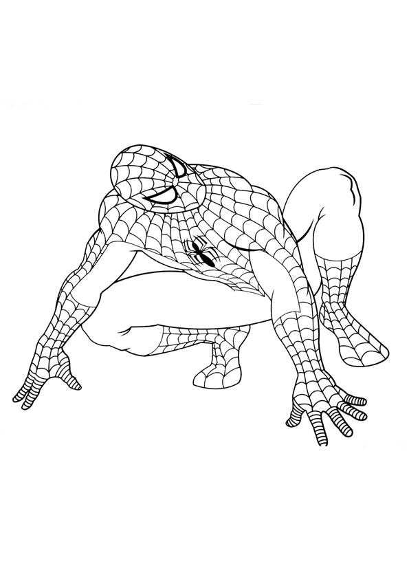 Coloring pages printable spiderman coloring sheet