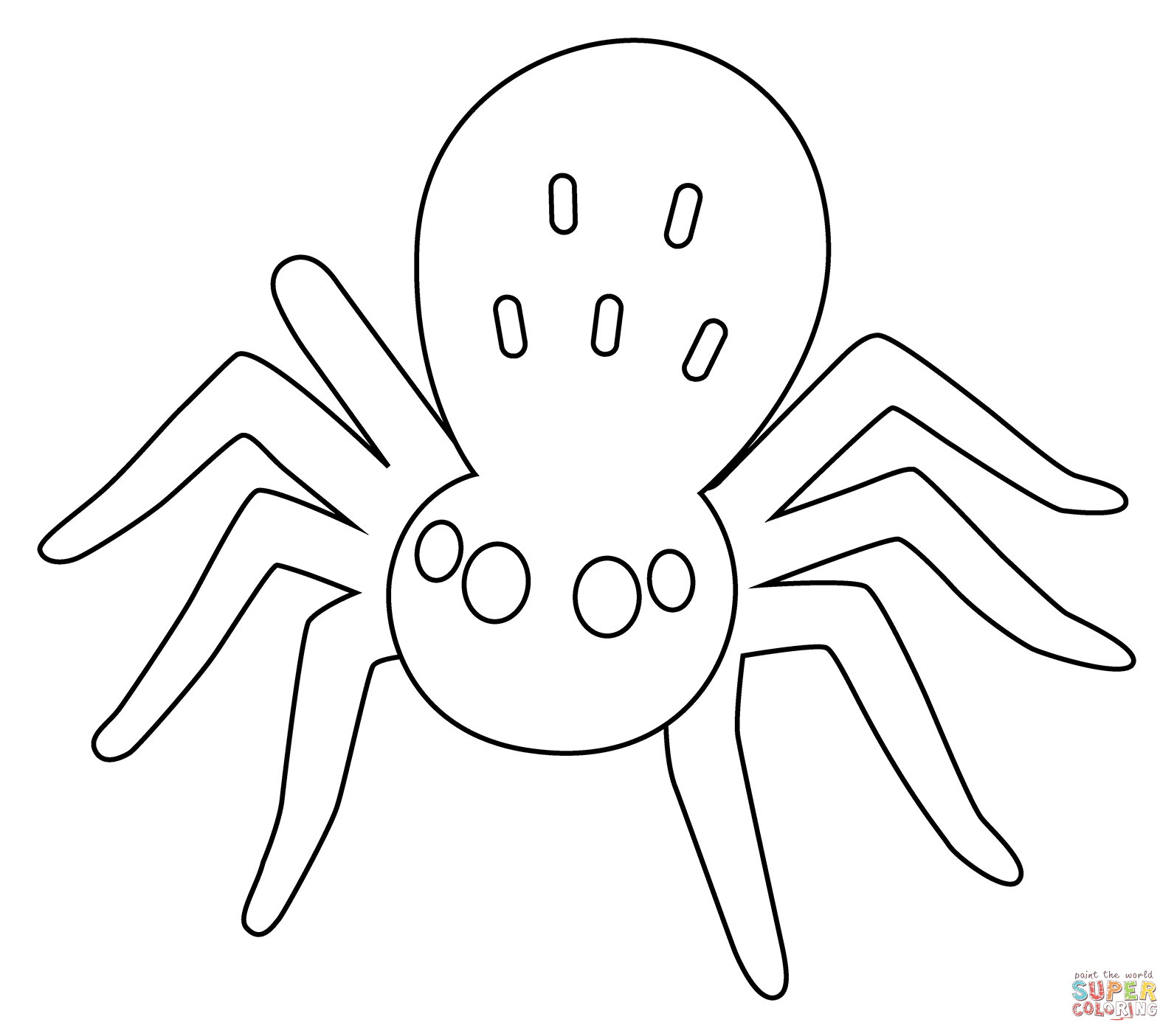 Spider emoji coloring page free printable coloring pages