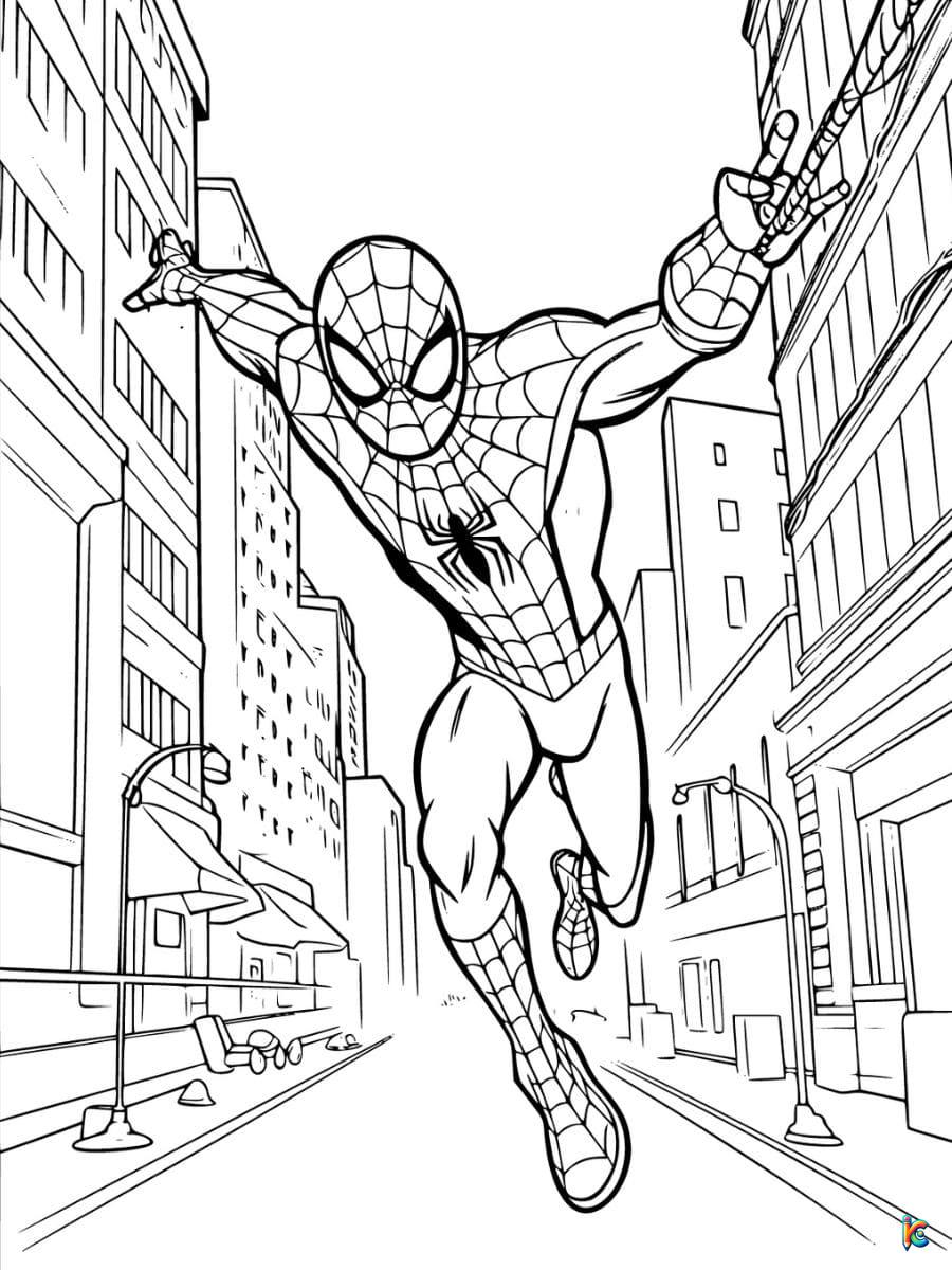 Spiderman coloring pages â