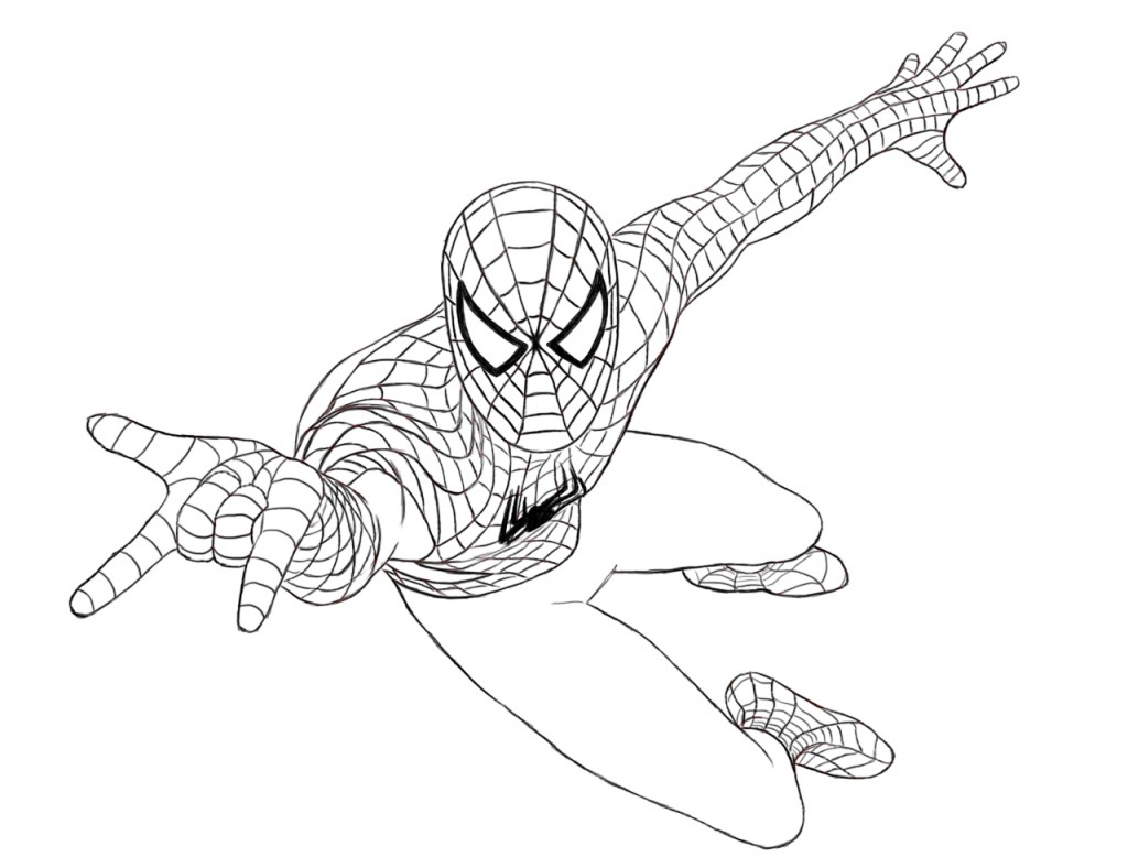 Free printable spiderman coloring pages for kids