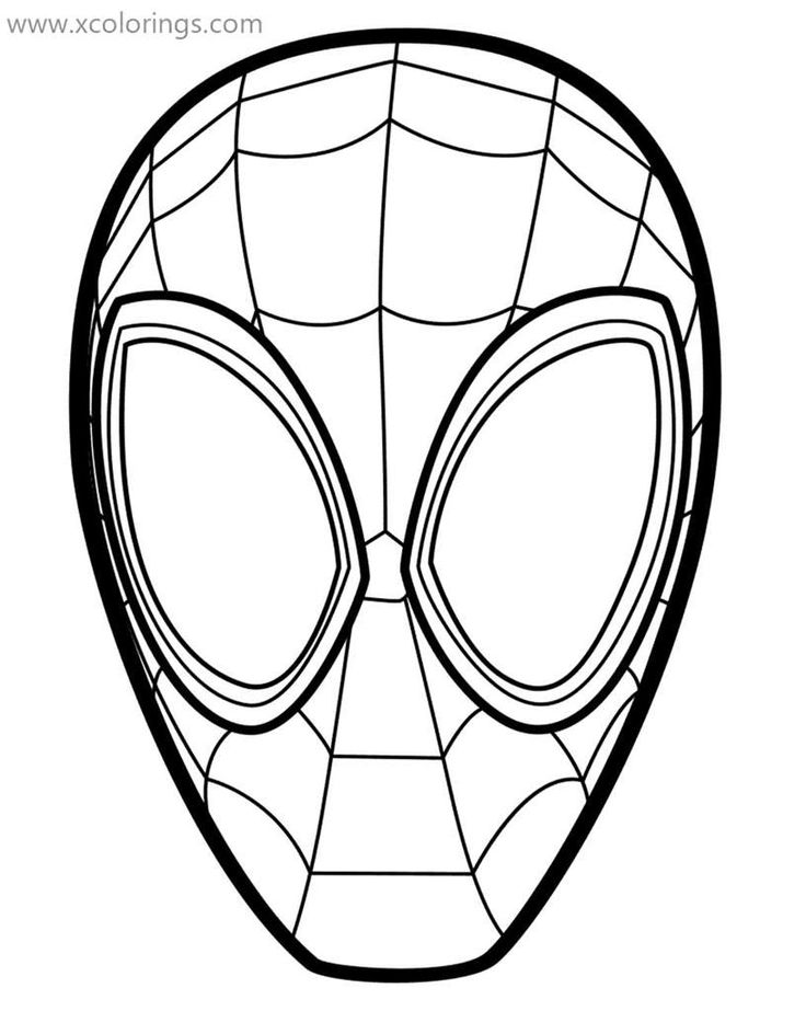 Miles morales coloring pages spiderman mask spiderman coloring spiderman mask spiderman face