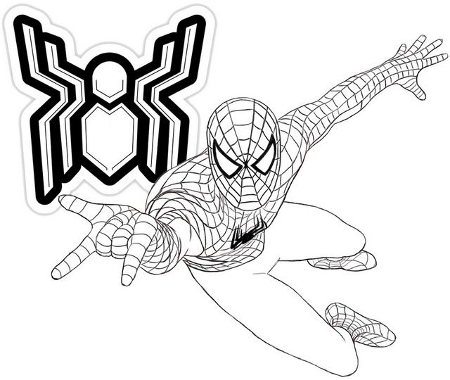 A new spider man far from home coloring page coloring pages free coloring pages spiderman