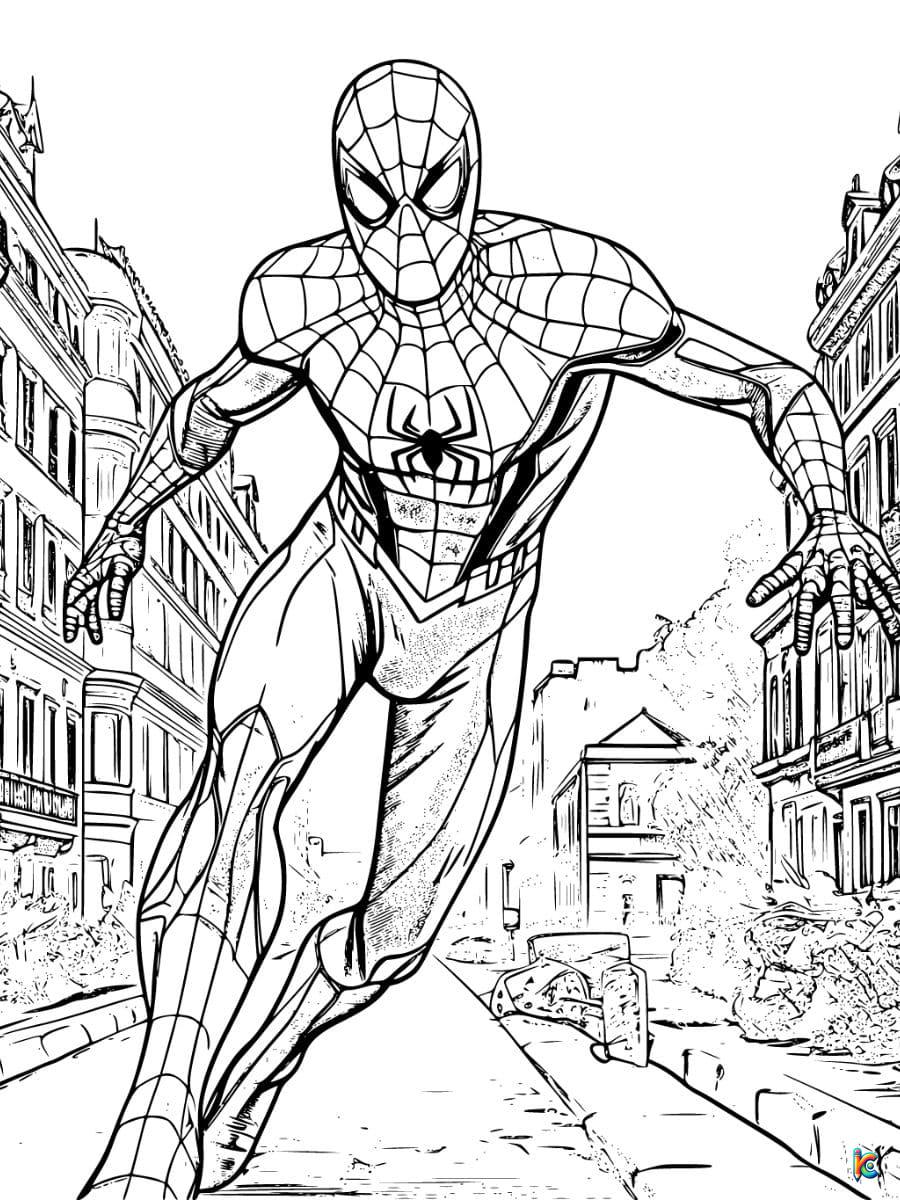 Spiderman coloring pages â