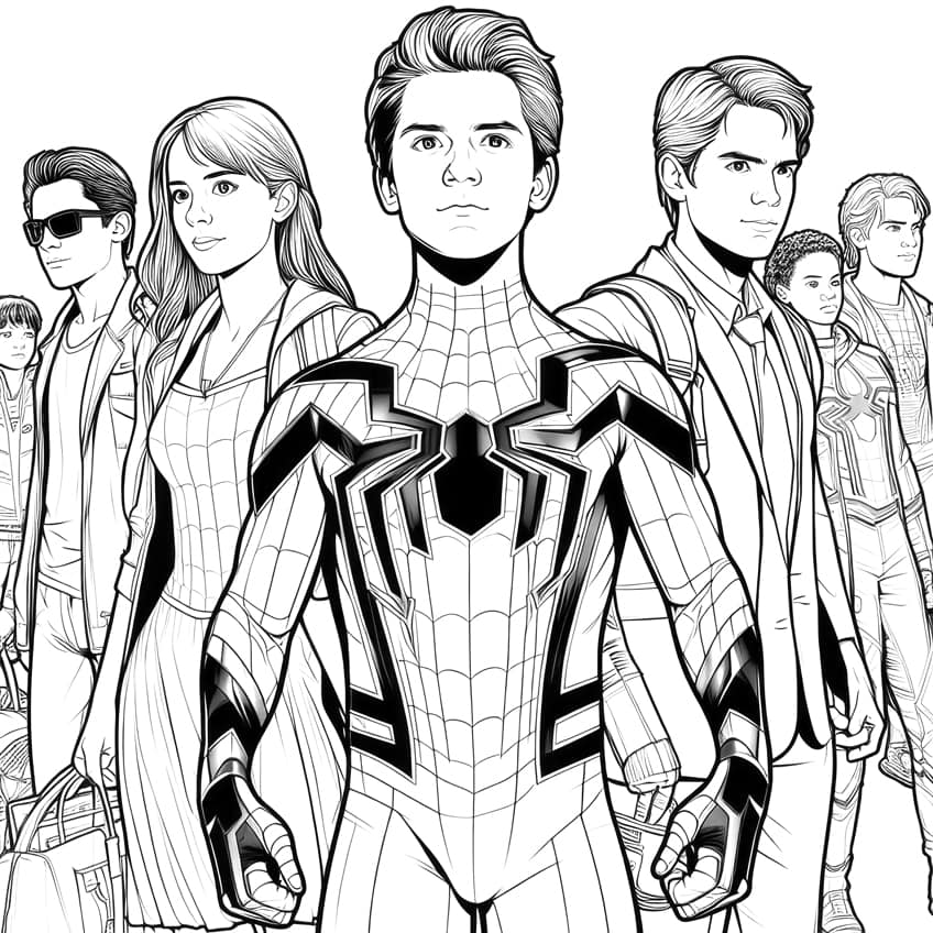 Spiderman coloring pages