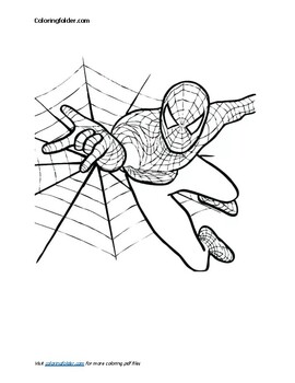 Spiderman coloring pages by the coloring cove tpt