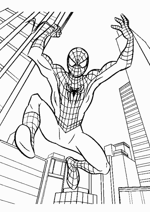 Spider man far from home colouring pages