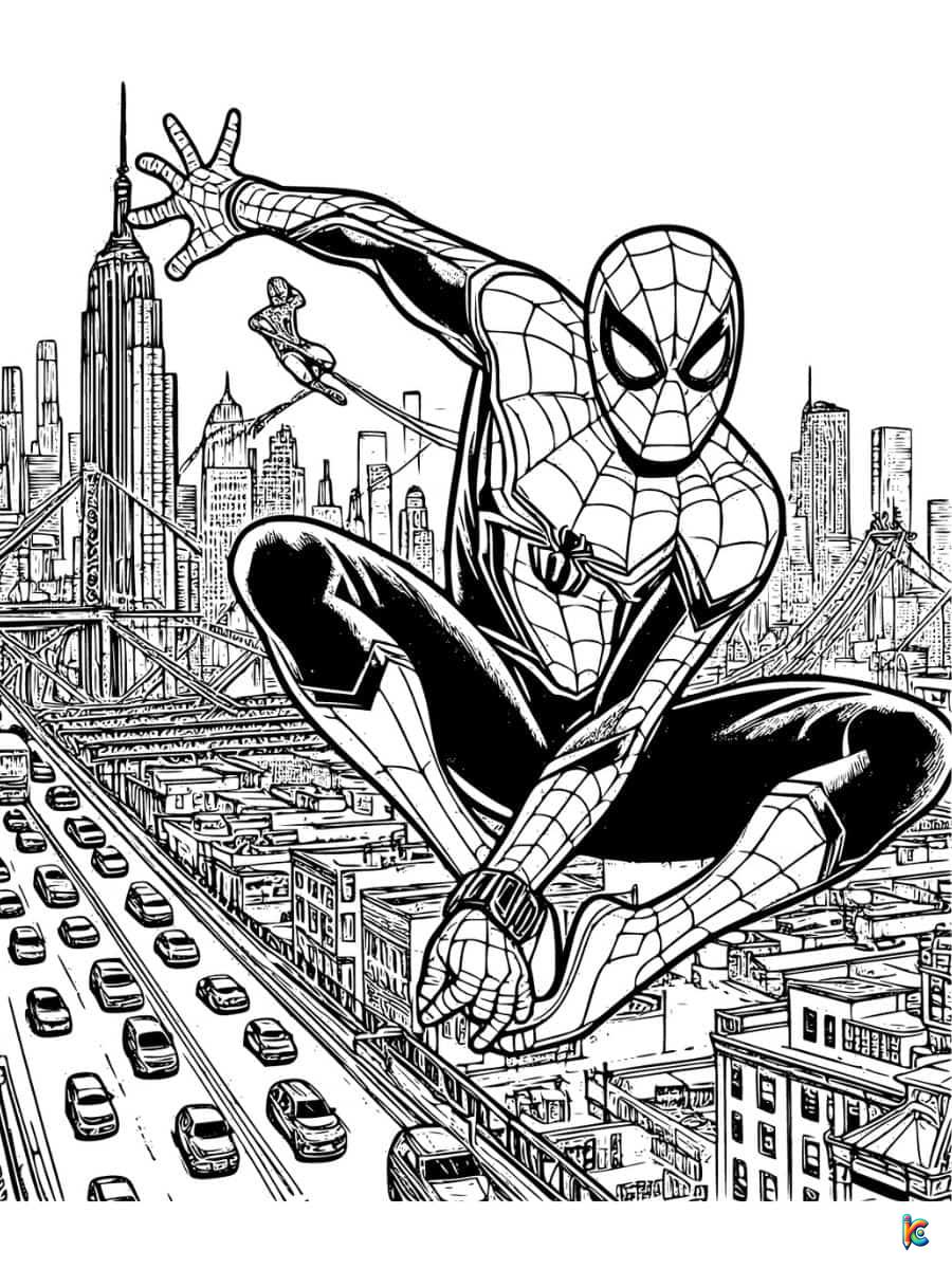 Spiderman coloring pages â