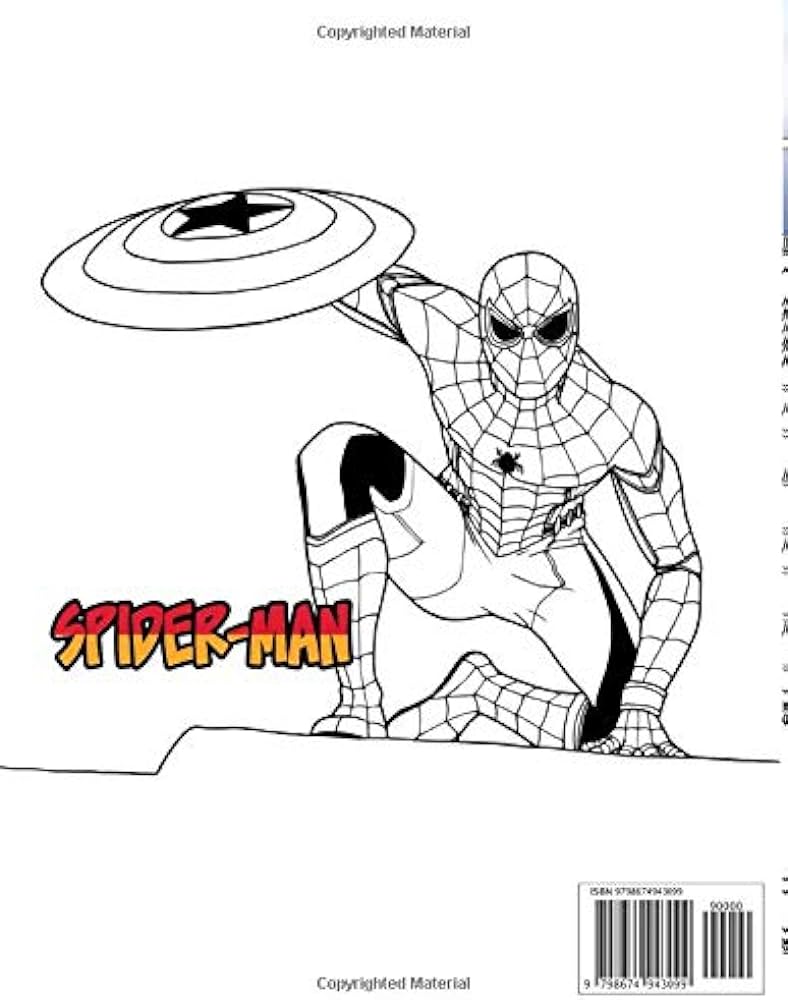 Spiderman homecoming coloring book favorite marvel heroes adult coloring book for women with stress relieving and relaxation designs mccou annette books