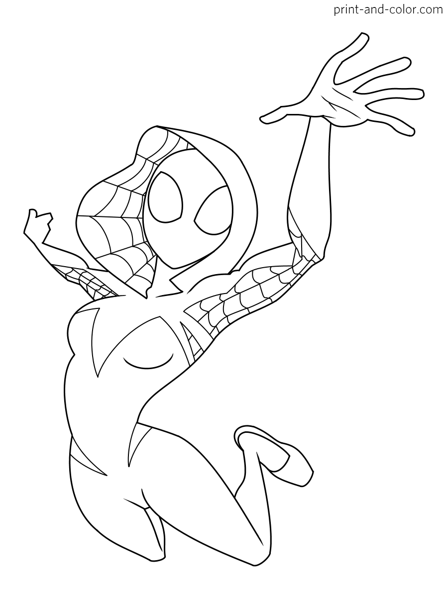 Spider man coloring pages print and color